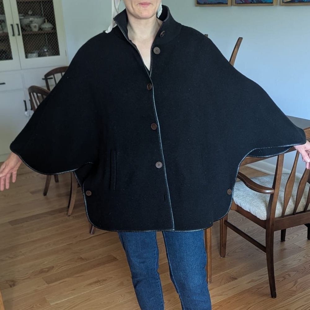 Mark & Graham Lambswool Sweater Jacket/Poncho/CapeSize S/M